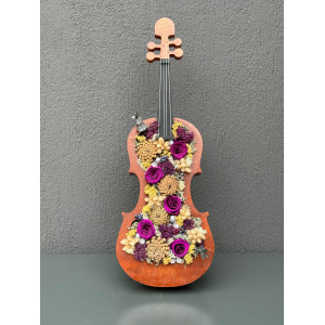 DEKORATİF KEMANDA MOR SOLMAYAN GÜL